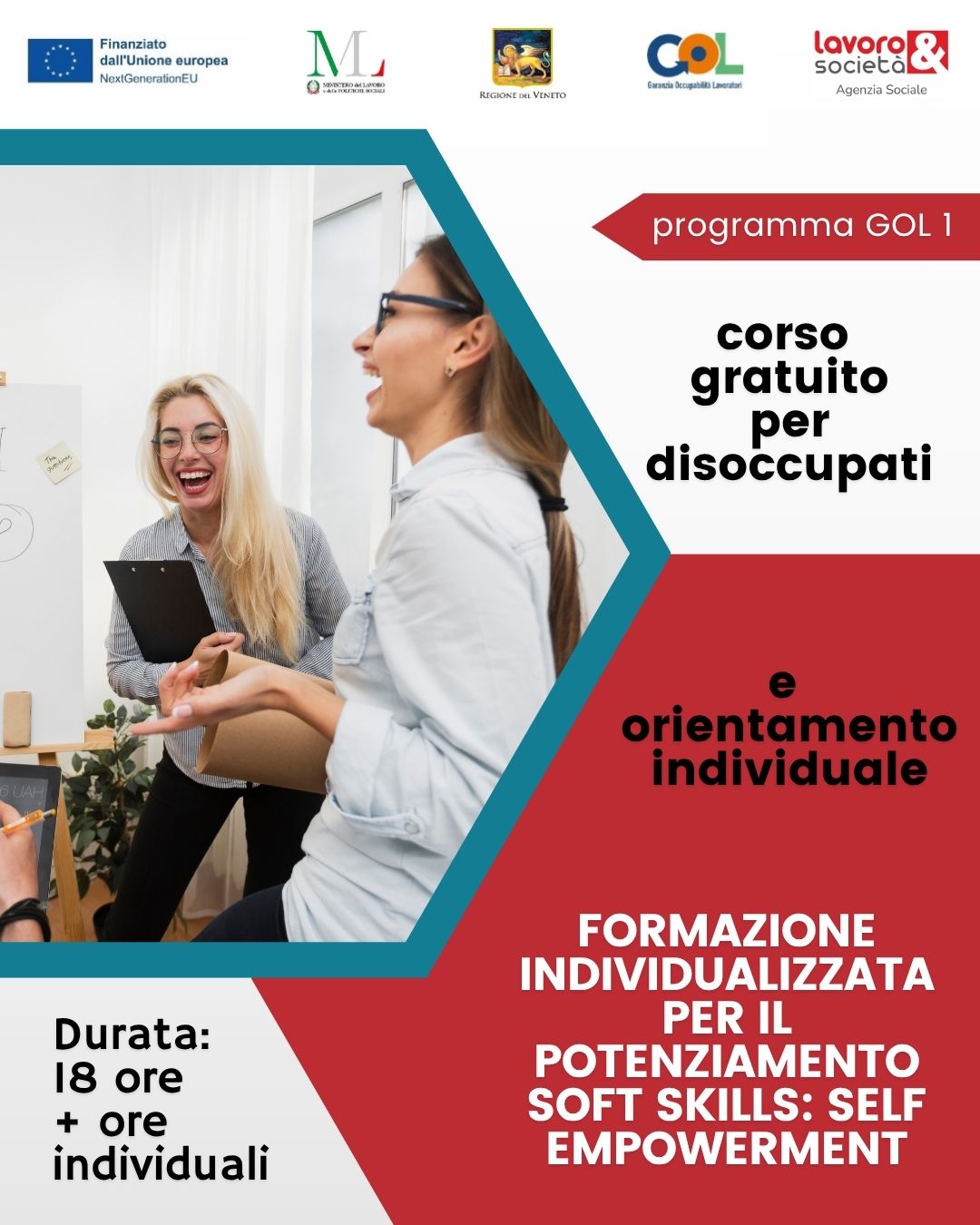 GOL Percorso 1 - Formazione individualizzata per il potenziamento delle soft skills: SELF EMPOWERMENT