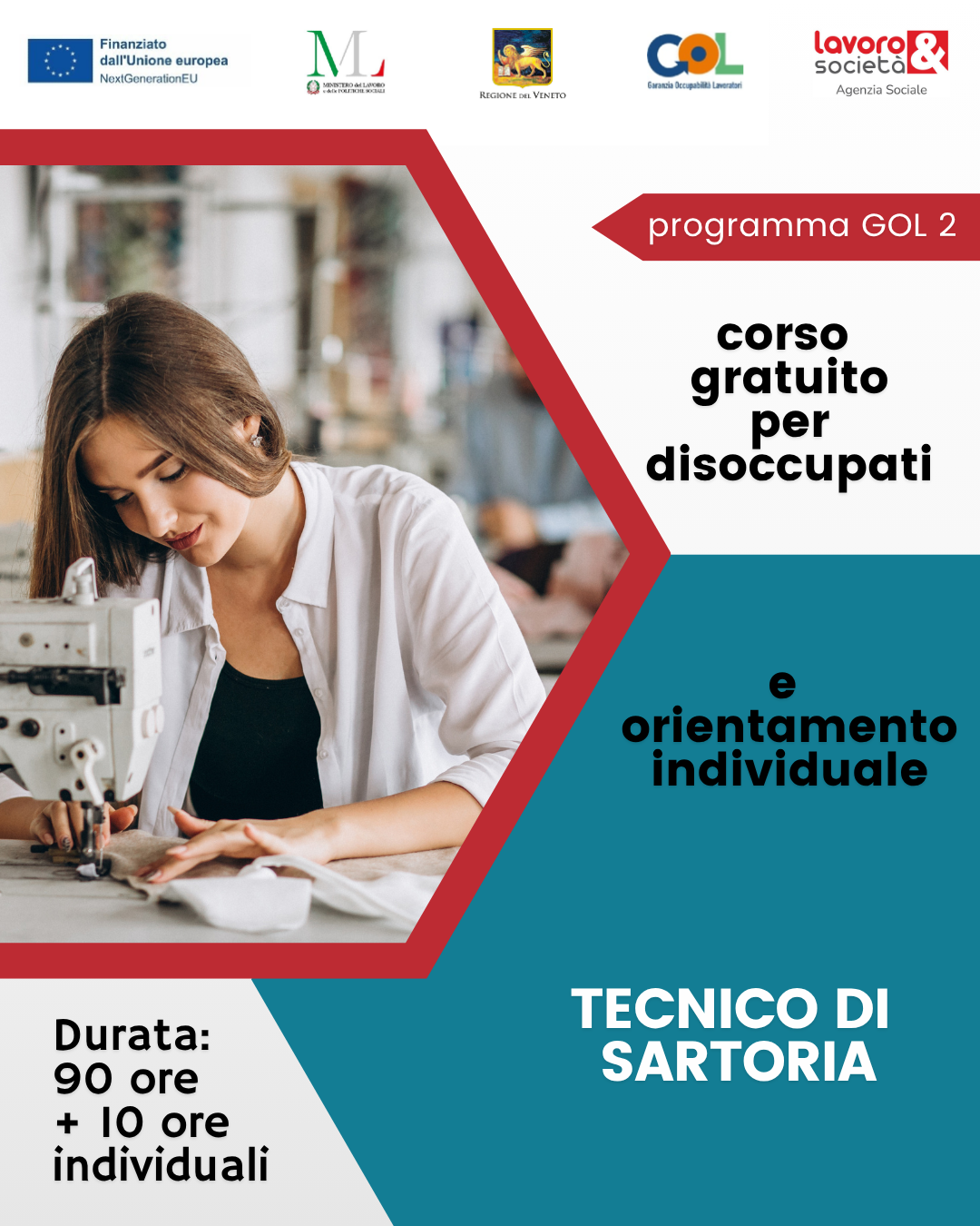 GOL percorso 2 - Formazione upskilling  mirata al profilo di Tecnico di Sartoria