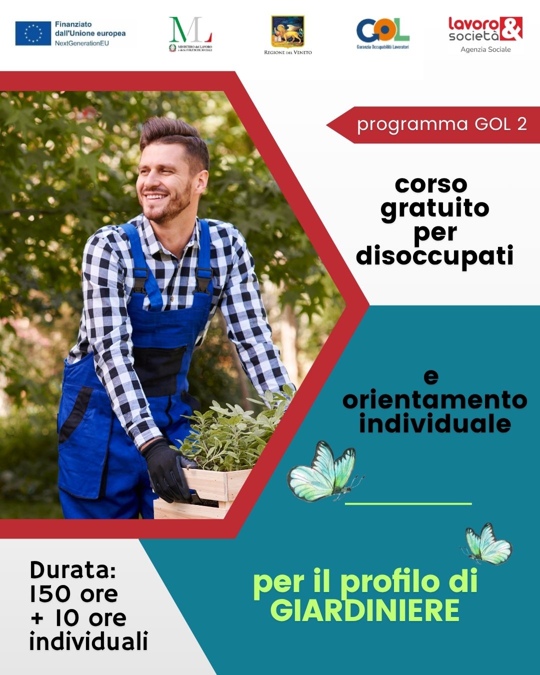 GOL percorso 2 - Formazione upskilling  mirata al profilo di Giardiniere