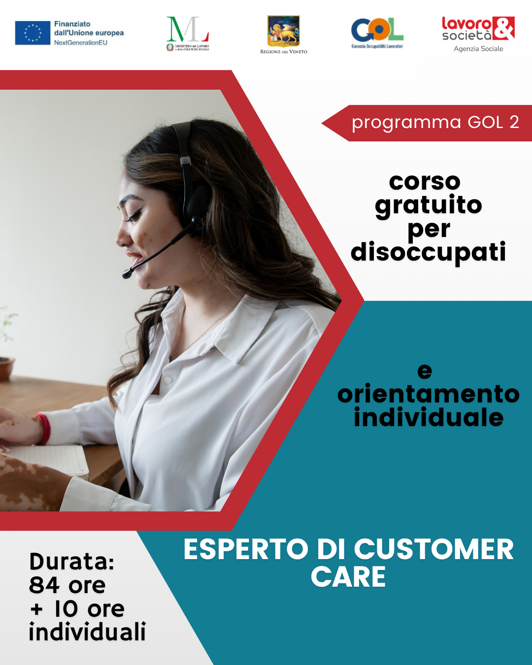 GOL percorso 2 - Formazione upskilling  mirata al profilo di Esperto di Customer Care