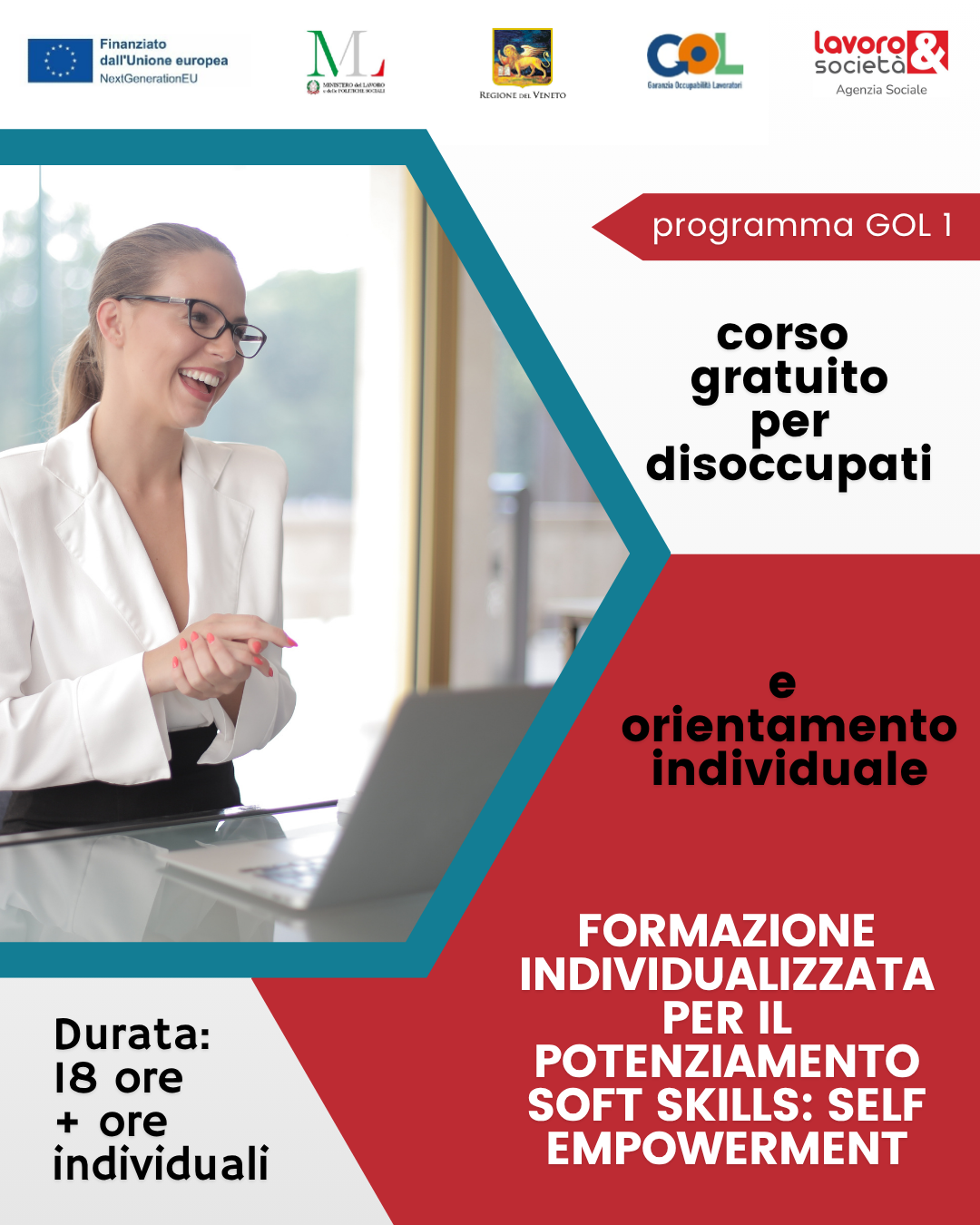 GOL Percorso 1 - Formazione individualizzata per il potenziamento delle soft skills: SELF EMPOWERMENT